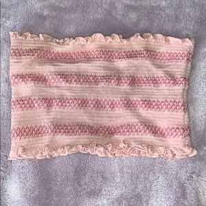 Pink Bandeau Top